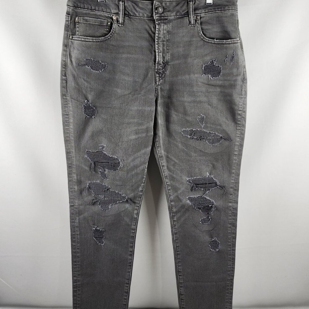 SOLD OUT American Eagle Jeans Mens Gray 36x30 Airflex + Distressed Athletic NWT